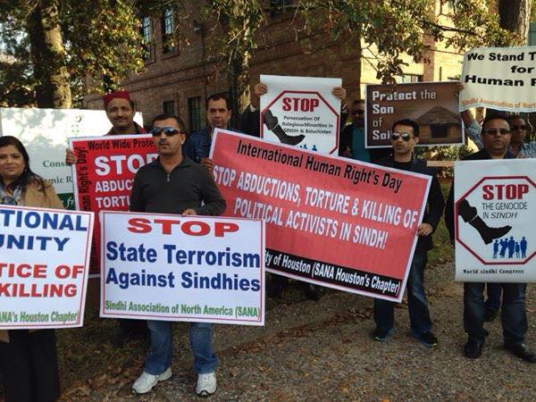 Sindhi Diaspora Organizations Gathered in Houston to Condemn the Extrajudicial Killings in Sindh
