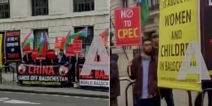 Baloch, Sindhi activists protest against CPEC, China, Pakistan outside Chinese Embassy