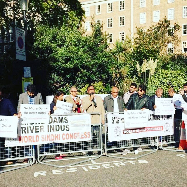 London Protest Against River Indus Dam