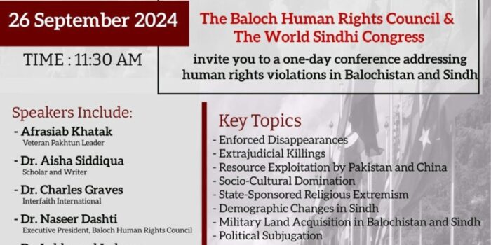 Geneva Conference on Human Rights: Balochistan & Sindh in Focus